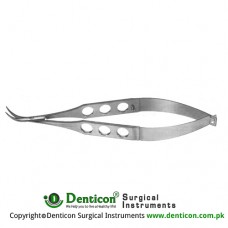 Castroviejo Universal Corneal Scissor Strongly Curved - Blunt Tips Stainless Steel, 11.5 cm - 4 1/2"